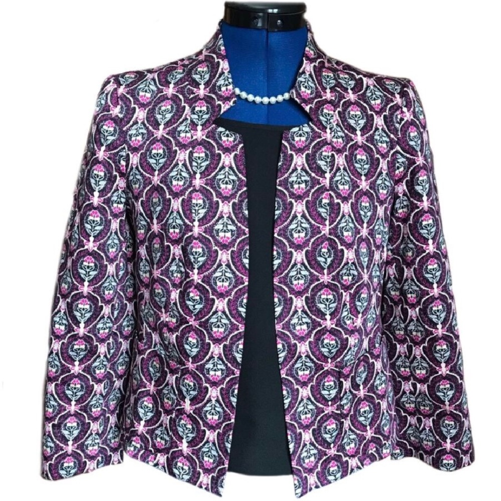 The Limited Open Front Floral Print Blazer